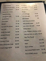 Blue River Ribs menu