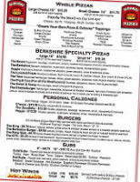 Berkshire Pizzeria menu