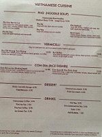 Vongs menu
