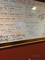 Bogies Pub menu