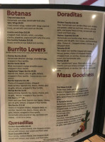 Manny's Mexican Food menu