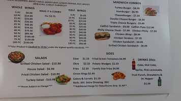 Millbranch Wings And More menu