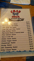 Crab Shack menu