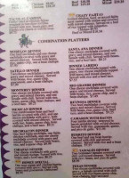 Martin's Mexican menu