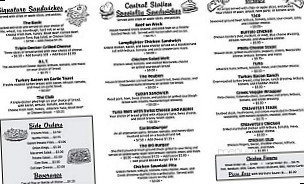 Central Sta menu