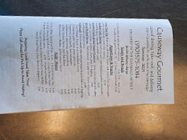 Causeway Gourmet Take-out Spec menu