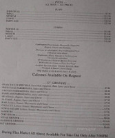 Francesco's Italian menu