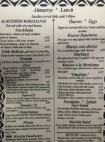 Morelia Mexican menu