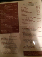 Plainsman Steakhouse Lounge menu