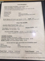 Big Island Grill menu