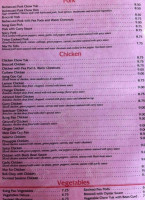 Tin Sing Incorporated menu