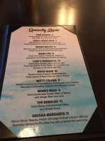 Babaloo Lounge menu