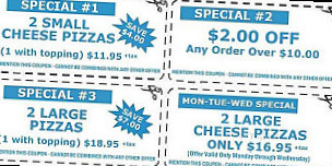 Andrea's House Of Pizza menu