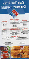 Domino's Pizza menu