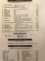 El Tejano menu