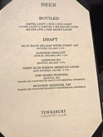 Tew-mac Tavern menu