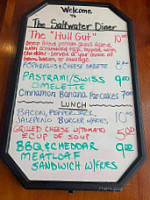 Saltwater Diner menu