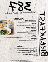 387 Beer Parlor menu