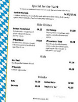 Wagener's Delicatessen Cafe menu
