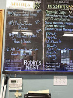 Robins Nest menu