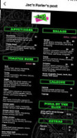 Jac's Parlor menu
