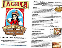 Mexican Grocery La Chula menu