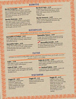 El Tajin Mexican menu