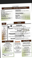 Bear's Den Pizzeria menu