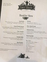 Sam's Graces Cafe Bakery menu