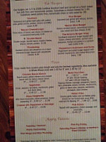 Black River Valley Pub menu