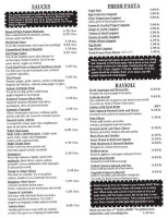 Terra Cotta Pasta menu