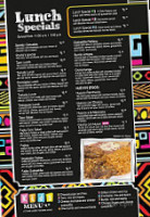 Blue Iguana Mexican Grill menu