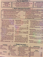 Desi's Taco Lounge menu
