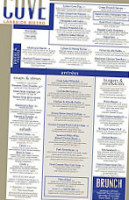 Cove Lakeside Bistro menu
