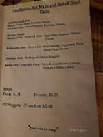 Patsy Corner menu