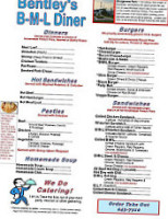 Bentleys Cafe menu