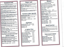 Northern Lights menu