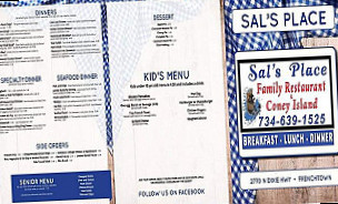 Sal's Place menu