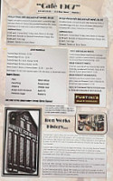 Cafe 1907 menu