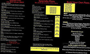 Aj's Pizzeria menu