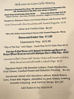 Gwin Girls Winery And Tasting Room menu