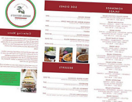 Mama Russo's Homemade Products menu