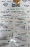 Gobblers menu