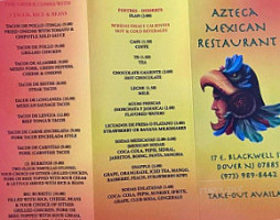 Azteca menu