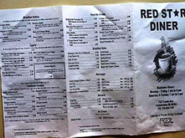 Red Star Diner menu