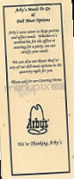 Arby's menu