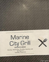 Marine City Grill menu
