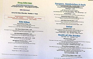 Springbrook Inn menu