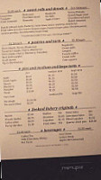 Zeeland Bakery menu