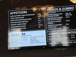 Johnny V's Smoke Shack menu